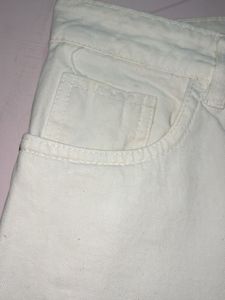 White Straight Leg Jeans