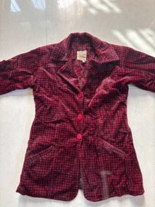 Overcoat Blazer Red