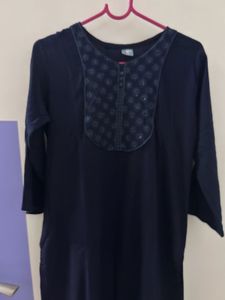 Navy Blue Kurta