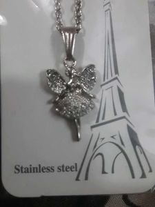 Stainless Steel Angel Wing Necklace(never Used)