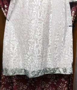 Velvet Designer White Gown 🤍