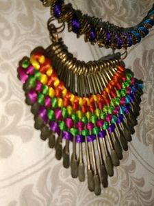 Rainbow Beaded Necklace