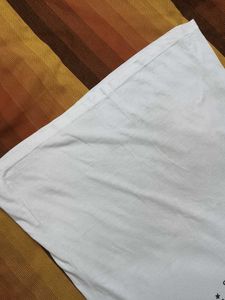 Honey Women Off White Regular Fit Cotton Tshirt