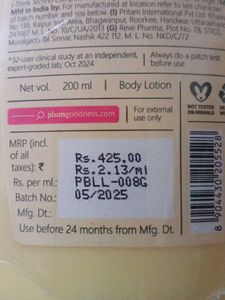 Plum Body Lovin' Lily Miss Sunshine Lotion