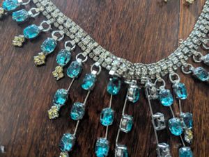 Blue And Silver jewellery Set