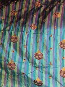 Striped Ethnic Dress Material