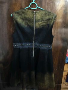 Gold &amp; Black Party Dress