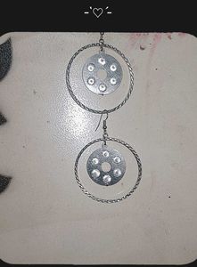 Silver Statement Hoop Earrings