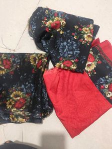 10 Combo Crepe Synthetic Full Set Dress Material