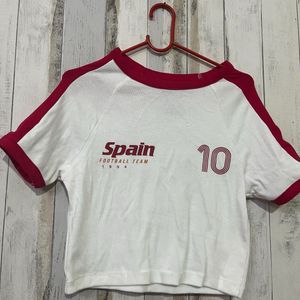 Levi’s Printed Football Crop top