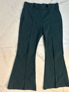 Green Flared Trousers