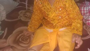 baby boy yellow dress