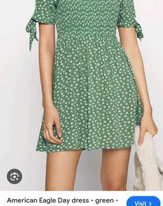 Green Floral Day Dress
