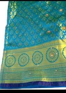 Heavy Banarasi Silk Saree..with 2 Blouses