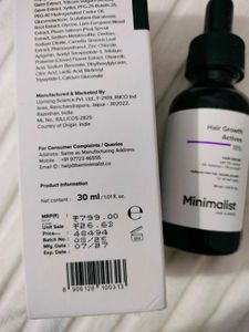Minimalist Hair Growth Actives 18%