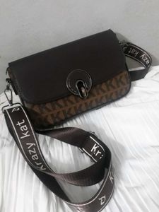 Brown Sladdle Sling Bag New