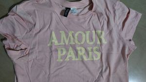 Light Pink Cropped Top With Rib Trimmed Neckline ,  Short Sleeves