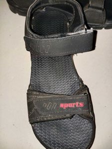 Sporty Black Sandals