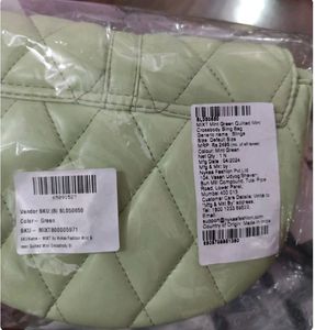 Mixt Mint Green Quilted Sling Bag