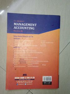 T.S. Grewal&#39;s Management Accounting