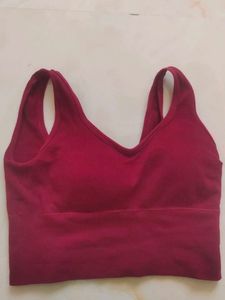 Burgundy Crop Top