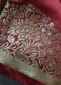 Elegant Maroon Saree