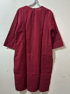 Max Maroon Straight Kurtha