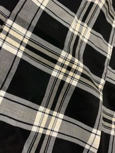 Checked Black Dress