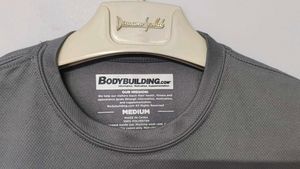 Bodybuilding.com Gray Athletic T-Shirt