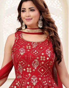 Sharara Frock With Dupatta sets.