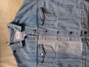 Ribbed Oversized Denim Jacket