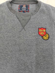 Grey Embroidered Sweatshirt
