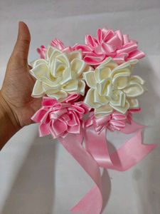 Pink Floral Corsage Set