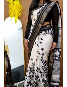 Elegant Floral Saree