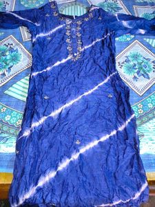 Blue Tie-Dye Kurta