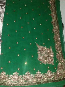 Green 💚 Saree