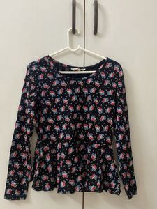 Floral Peplum Top