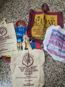 Assorted Reusable Large Shopping Bags