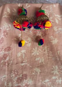 Pompom Earrings