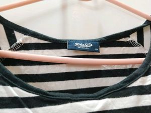 Striped Lace Top