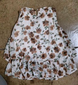 Floral Ruffle Top