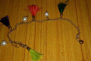 Multicolored Bracelet And Small Teddy Gift Box