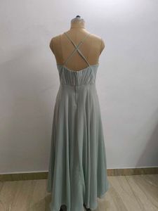 Sage Green Chiffon Gown