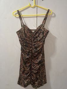 Animal Print Mini Dress