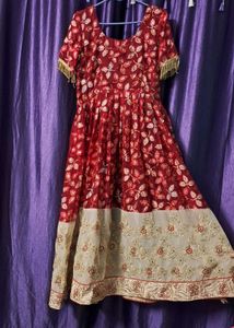 Elegant Embroidered Anarkali Dress