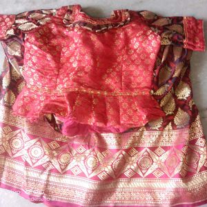 Party Wear Pattu Skirt