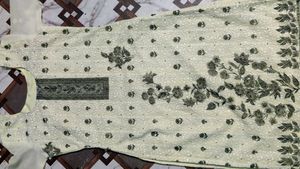 White Floral Print Kurti