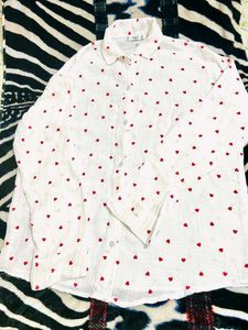 Mango Heart Print Blouse