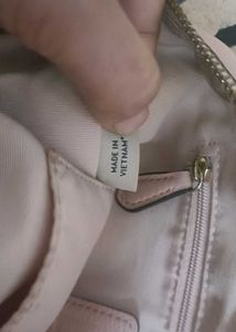 Coach Floral Applique Leather Handbag
