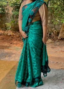 Elegant Green Saree